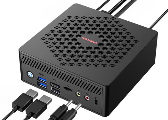 N200 Mini PC 2 x Lan Port HDMI DP COMRS232 Fanless Computer 16GB Ram 512GB SSD